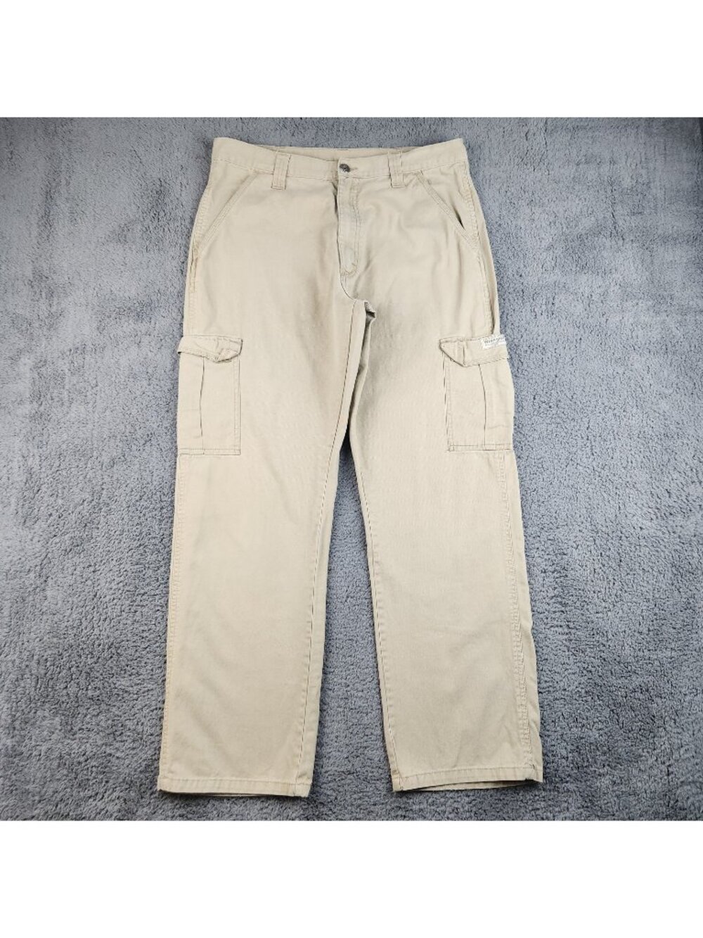 Wrangler Khaki Cargo Pants Men's 34x31 Relaxed‎ Fit Y2K Combat Skate Workwear